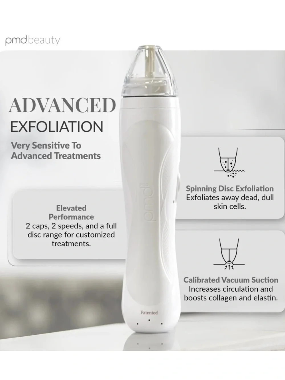 NEW PMD Advanced Exfoliation Device Personal Microderm Pro in white